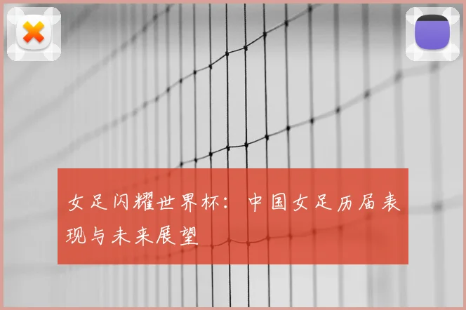 女足闪耀世界杯：中国女足历届表现与未来展望